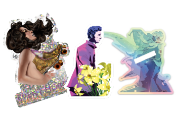 Alita, Kaveh, Topless Hologram Lady